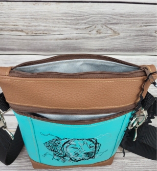 Gassitasche Hundetasche Leckerchentasche Leckerlibeutel Futterbeutel Golden Retriever